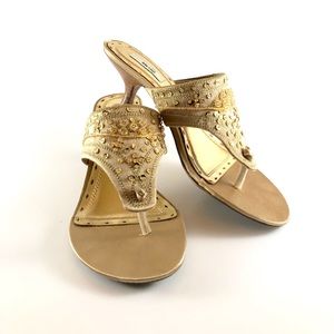 Metro 7 Gold Sandals
